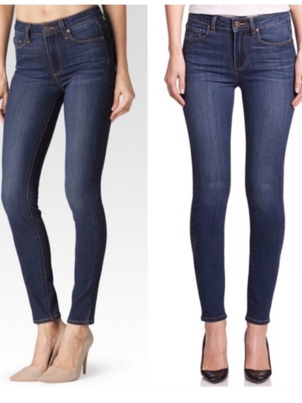 PAIGE Dark Indigo Skinny Jeans